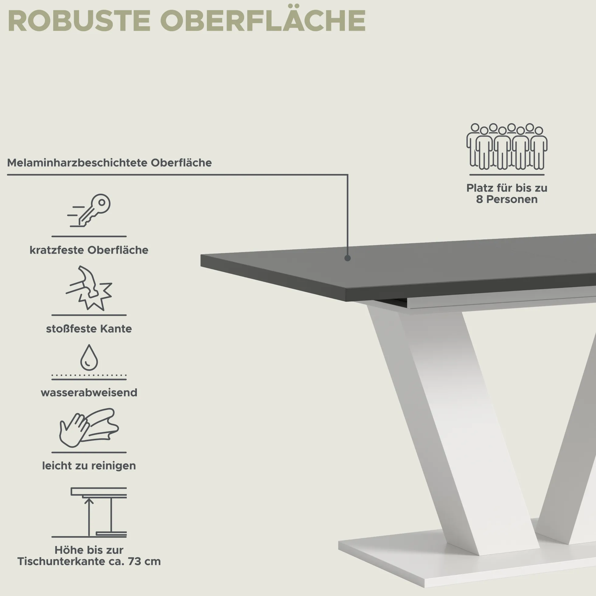 Ausziehbarer Esstisch MOTION