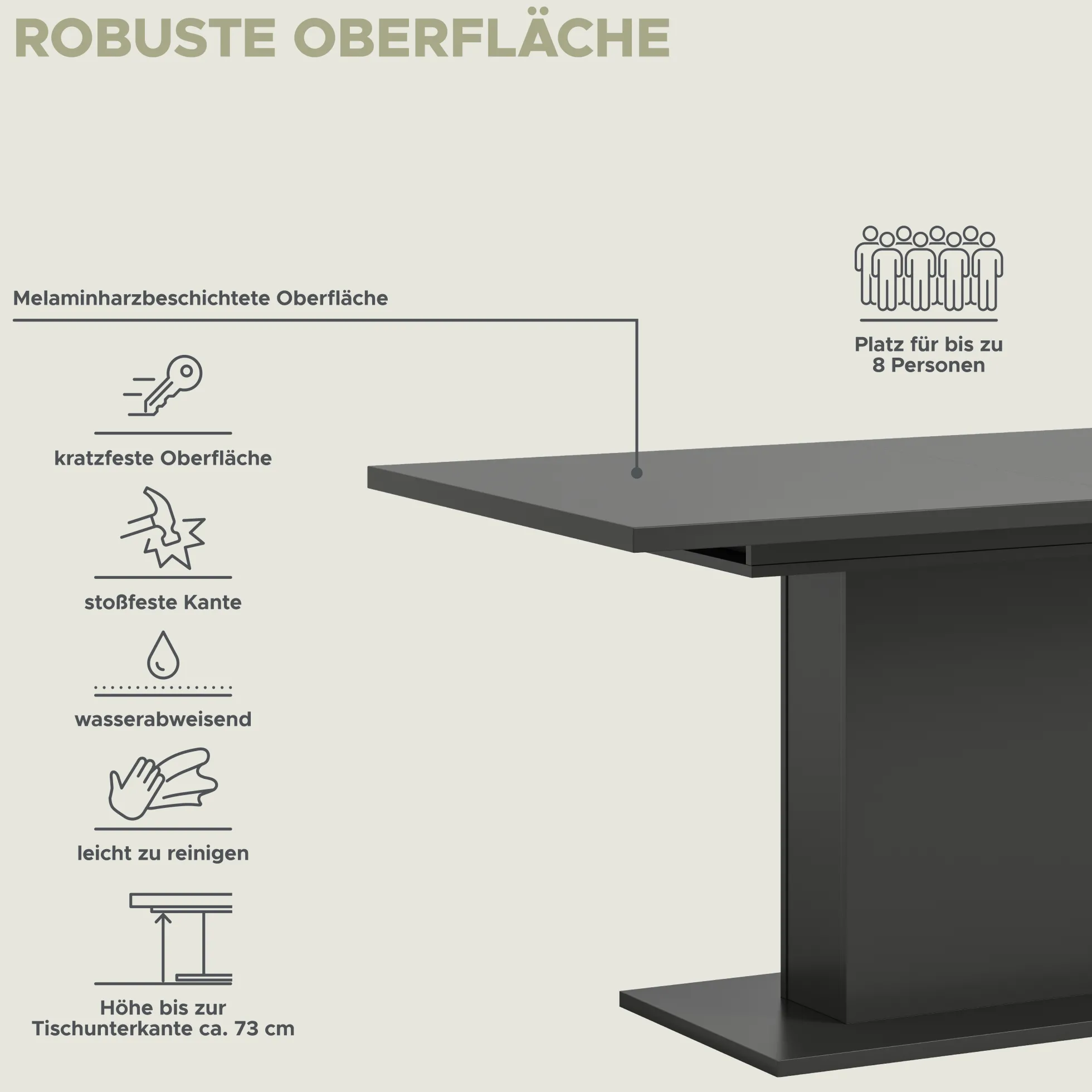 Ausziehbarer Esstisch MOTION