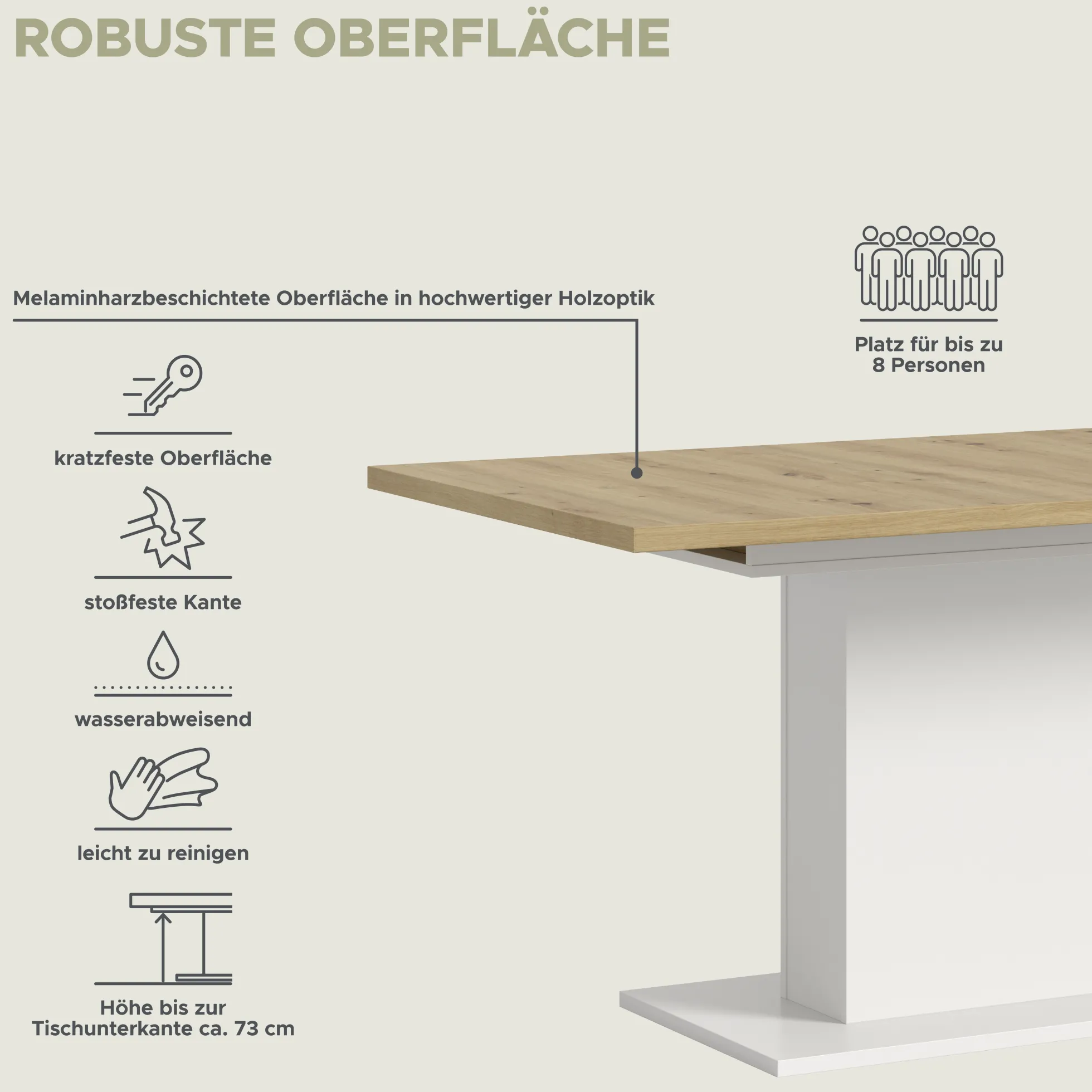 Ausziehbarer Esstisch MOTION