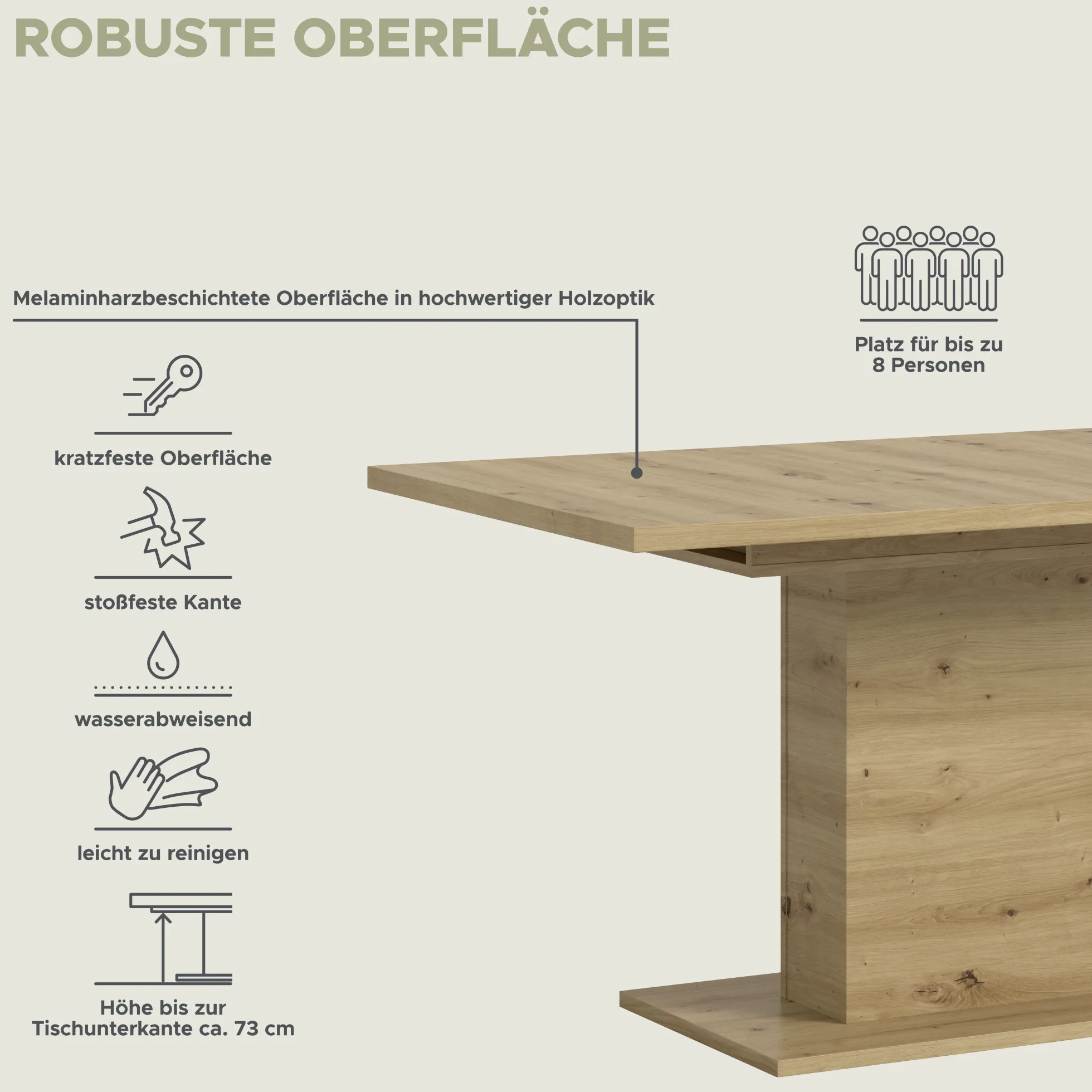 Ausziehbarer Esstisch MOTION