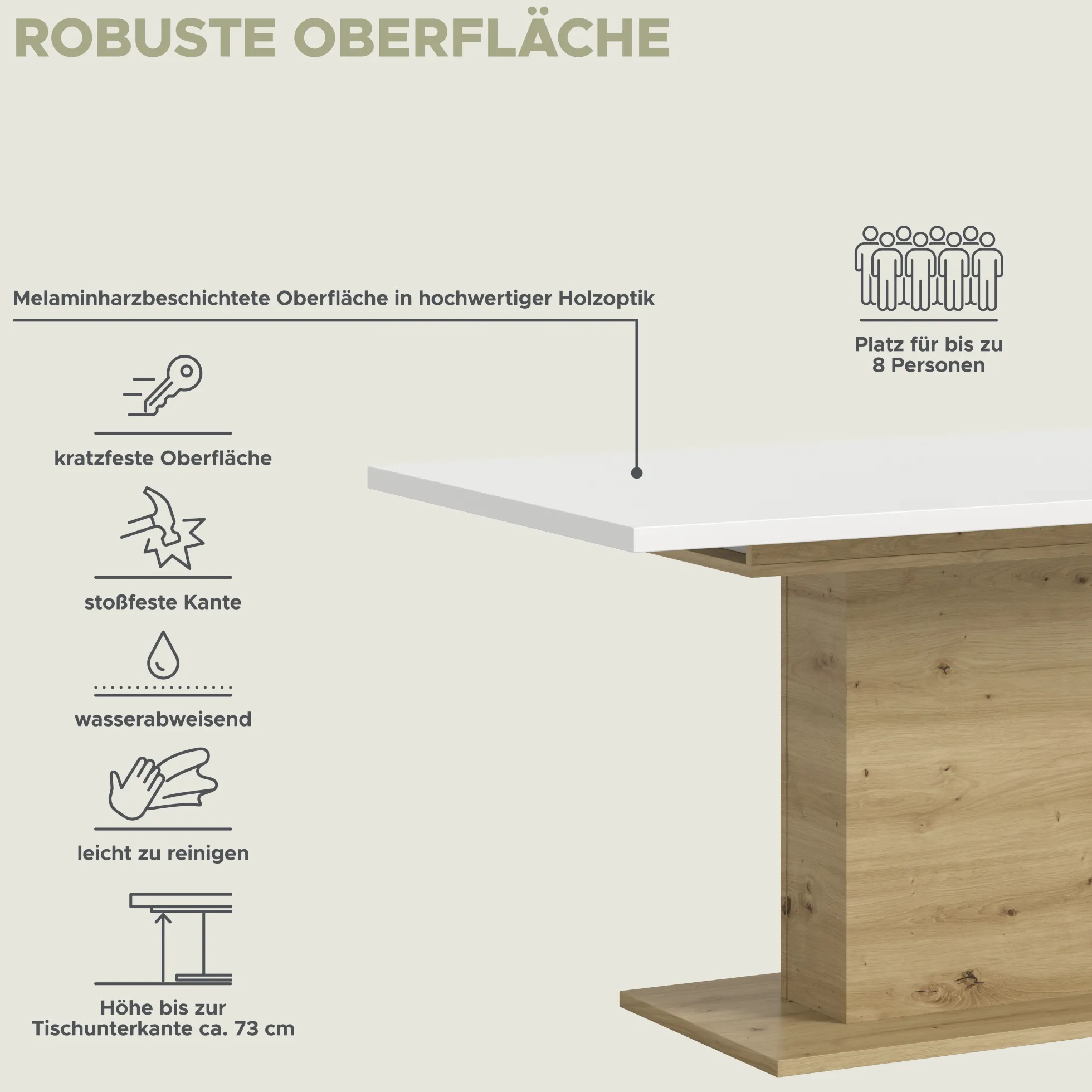 Ausziehbarer Esstisch MOTION