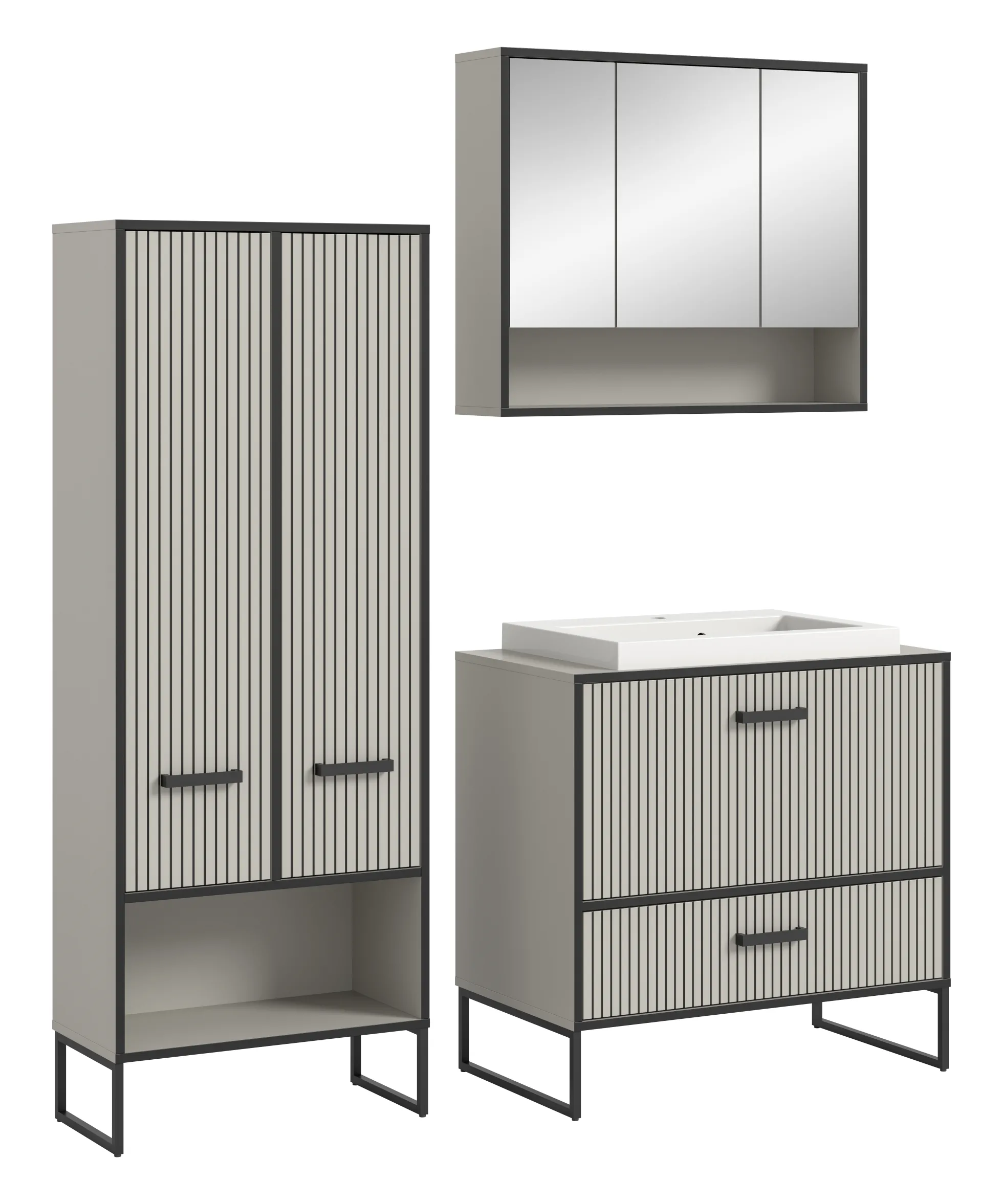Badkombination 4-teilig BAGNO