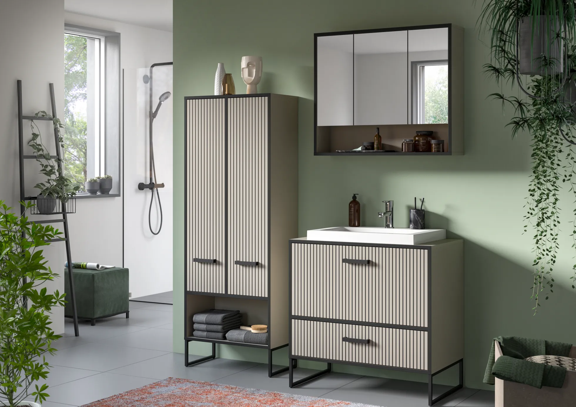 Badkombination 4-teilig BAGNO