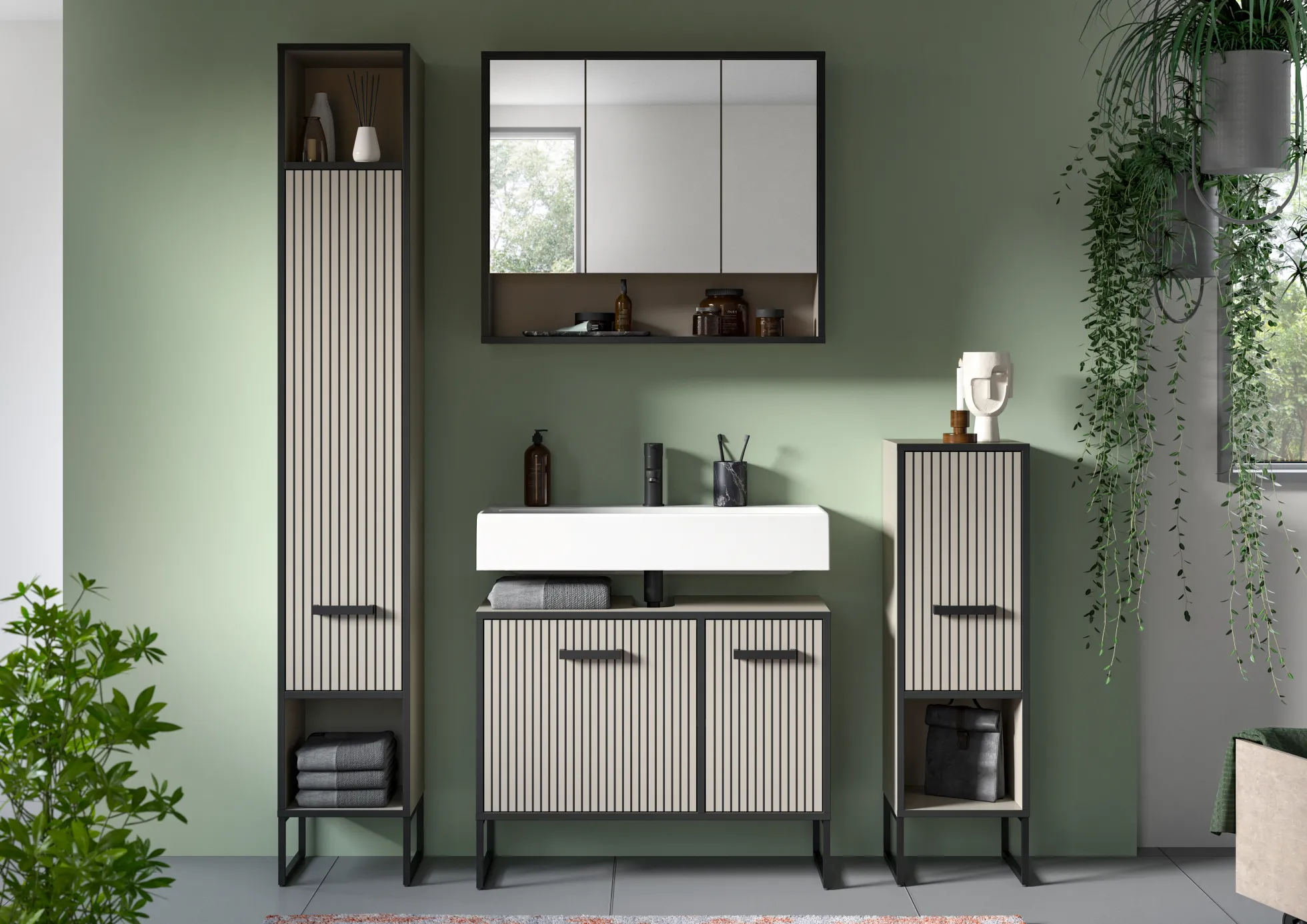 Badkombination 4-teilig BAGNO