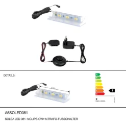 Beleuchtungsset SOLEA A6SOLED 081