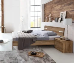Bett mit Nachtkommoden ANNA