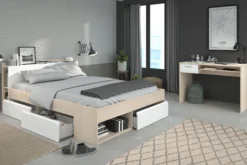 Bett mit Schreibtisch MOST 62