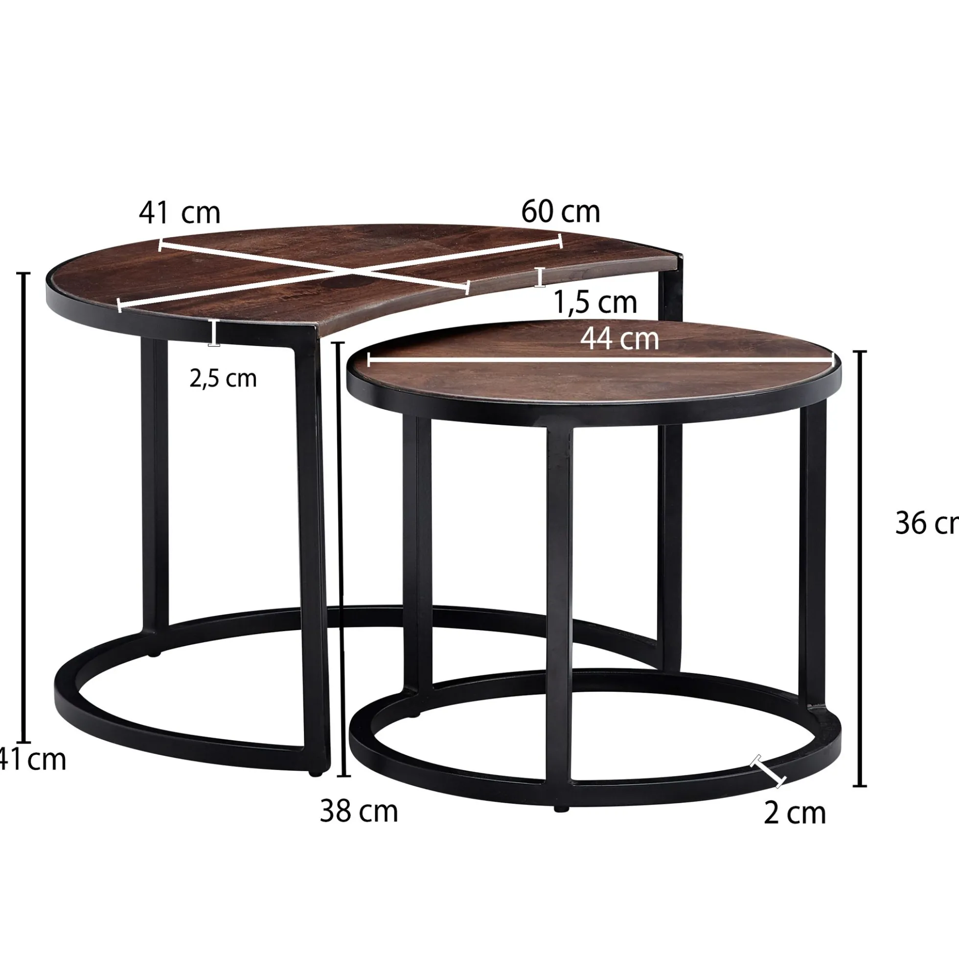Couchtisch 2er-Set DOI KHON RONG