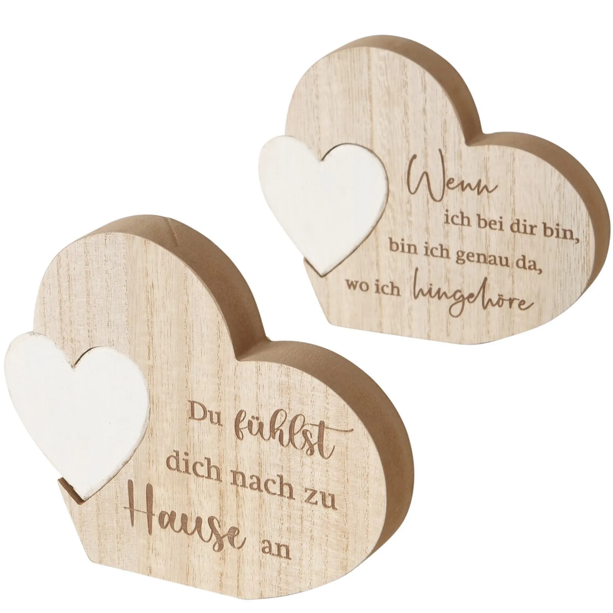 Dekoaufsteller Herz ZUHAUSE