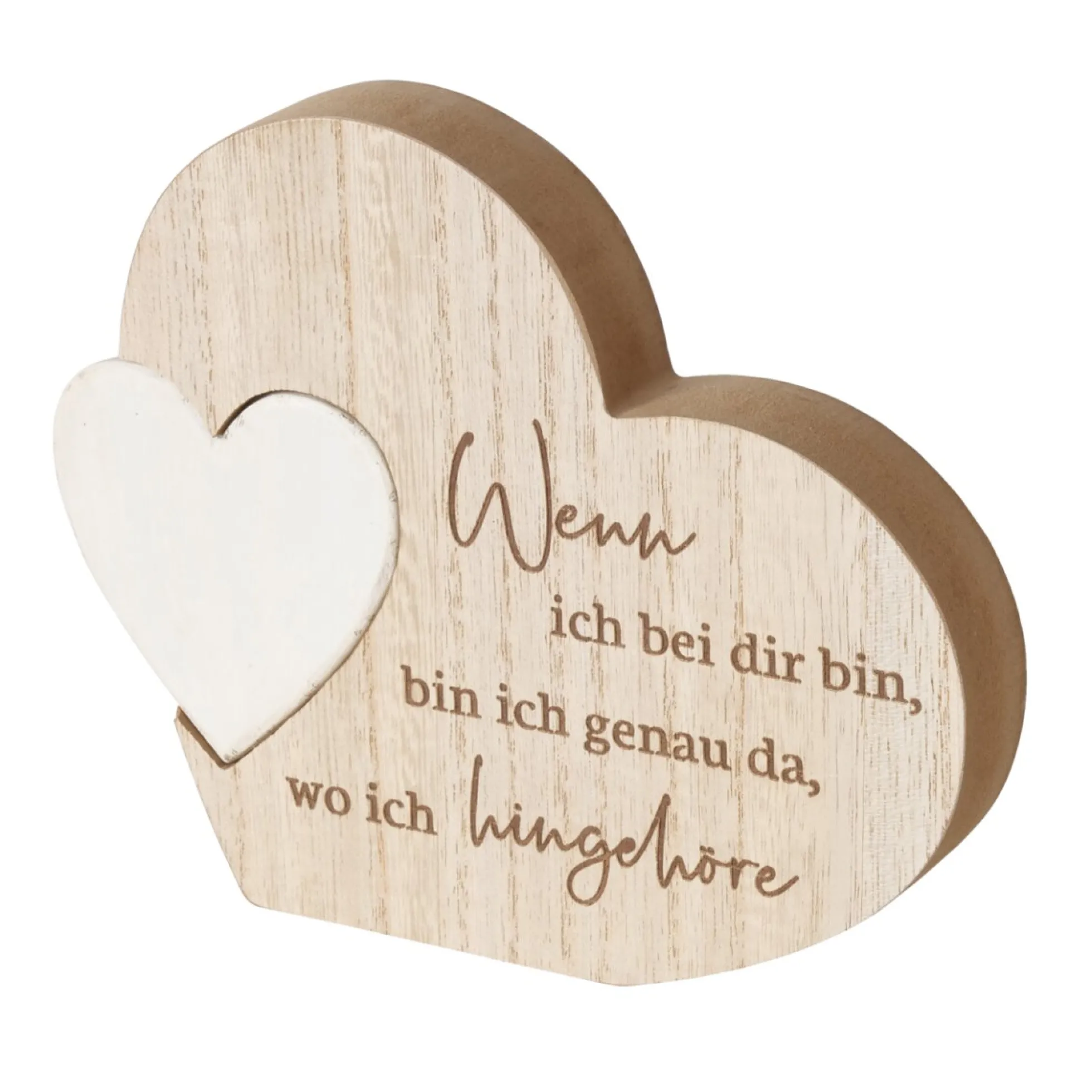 Dekoaufsteller Herz ZUHAUSE