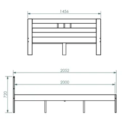 Doppelbett FANA 140x200cm