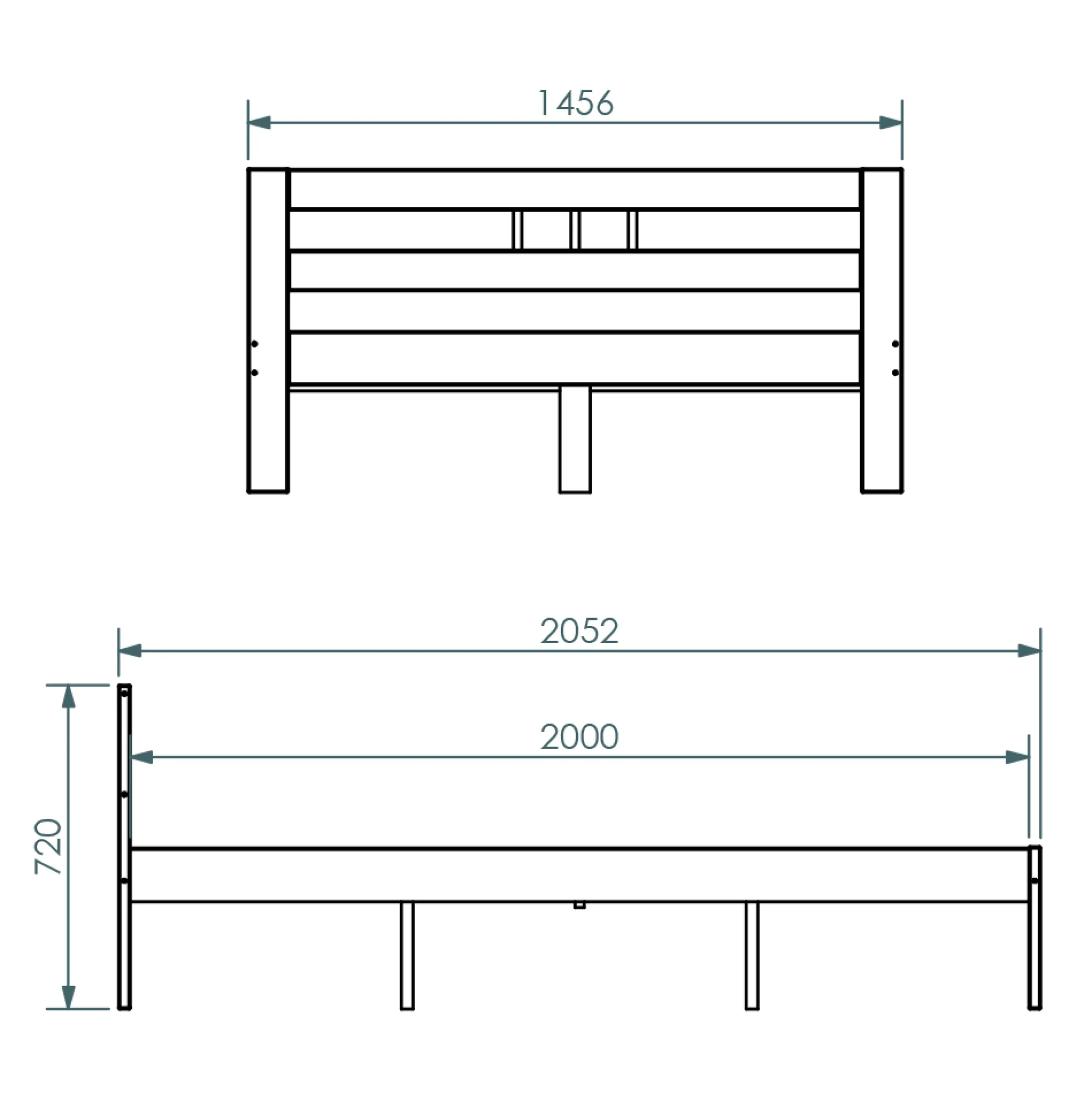 Doppelbett FANA 140x200cm