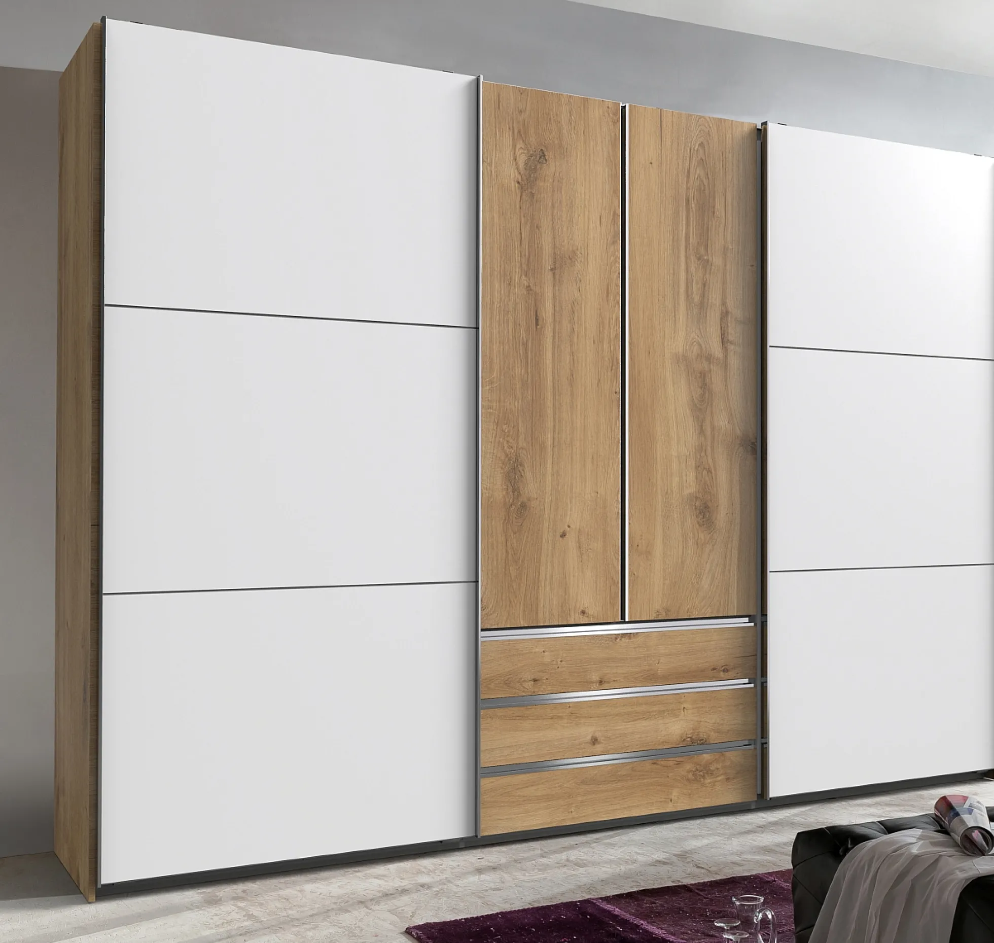 Dreh-/Schwebetürenschrank MAGIC