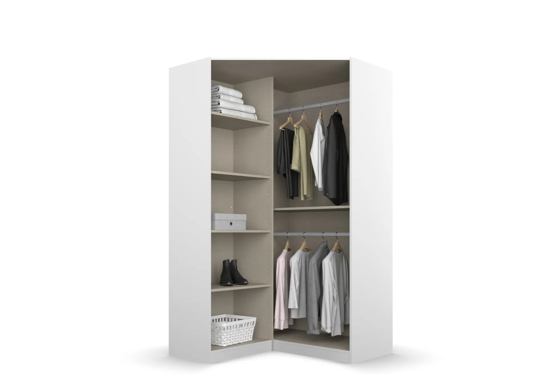 Drehtüren-Eckschrank AGUALVA-CACEM