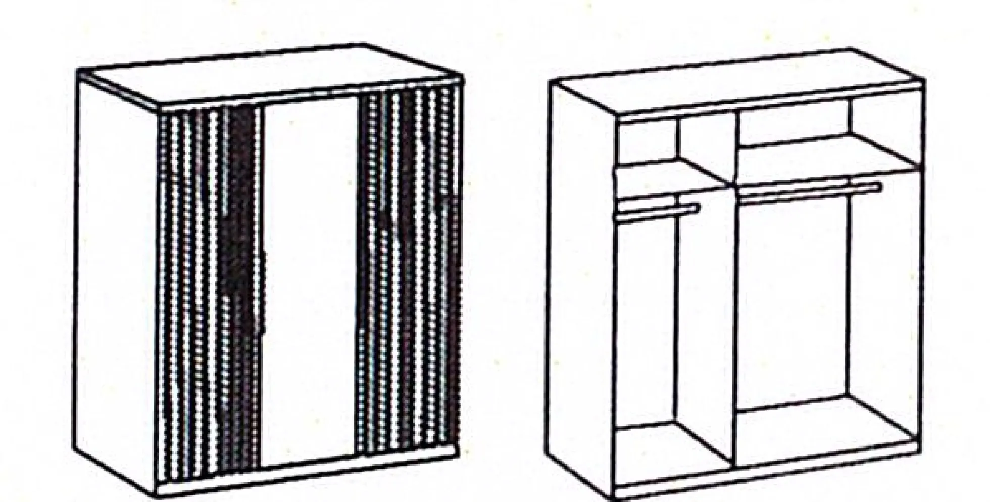 Drehtürenschrank ANDORRA