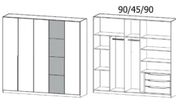 Drehtürenschrank BELLEZZA