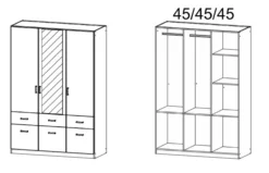 Drehtürenschrank BREMEN