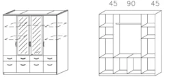Drehtürenschrank BREMEN-EXTRA