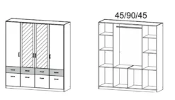 Drehtürenschrank BREMEN-EXTRA