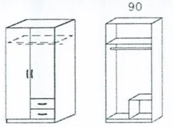 Drehtürenschrank CASE