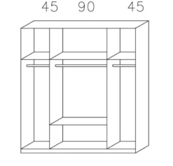 Drehtürenschrank CASE