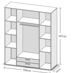 Drehtürenschrank CHICAGO