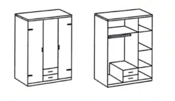 Drehtürenschrank CORK