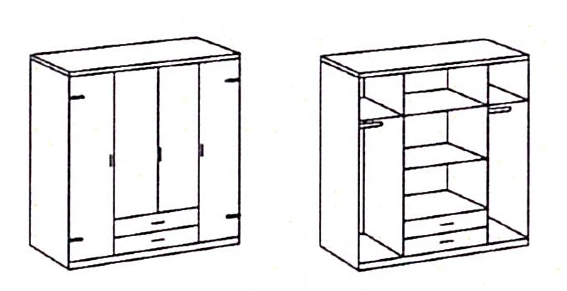 Drehtürenschrank CORK
