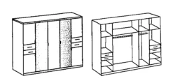 Drehtürenschrank DANZIG