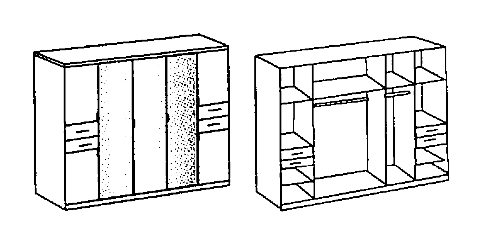 Drehtürenschrank DANZIG
