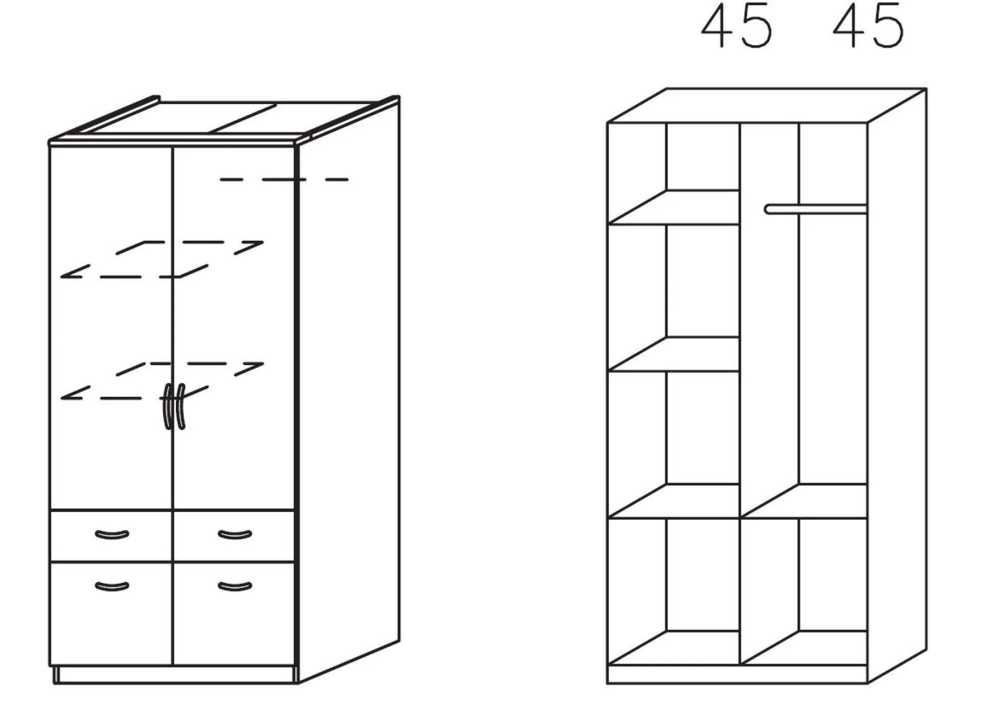 Drehtürenschrank ED EXTRA