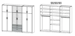 Drehtürenschrank HILDESHEIM-EXTRA