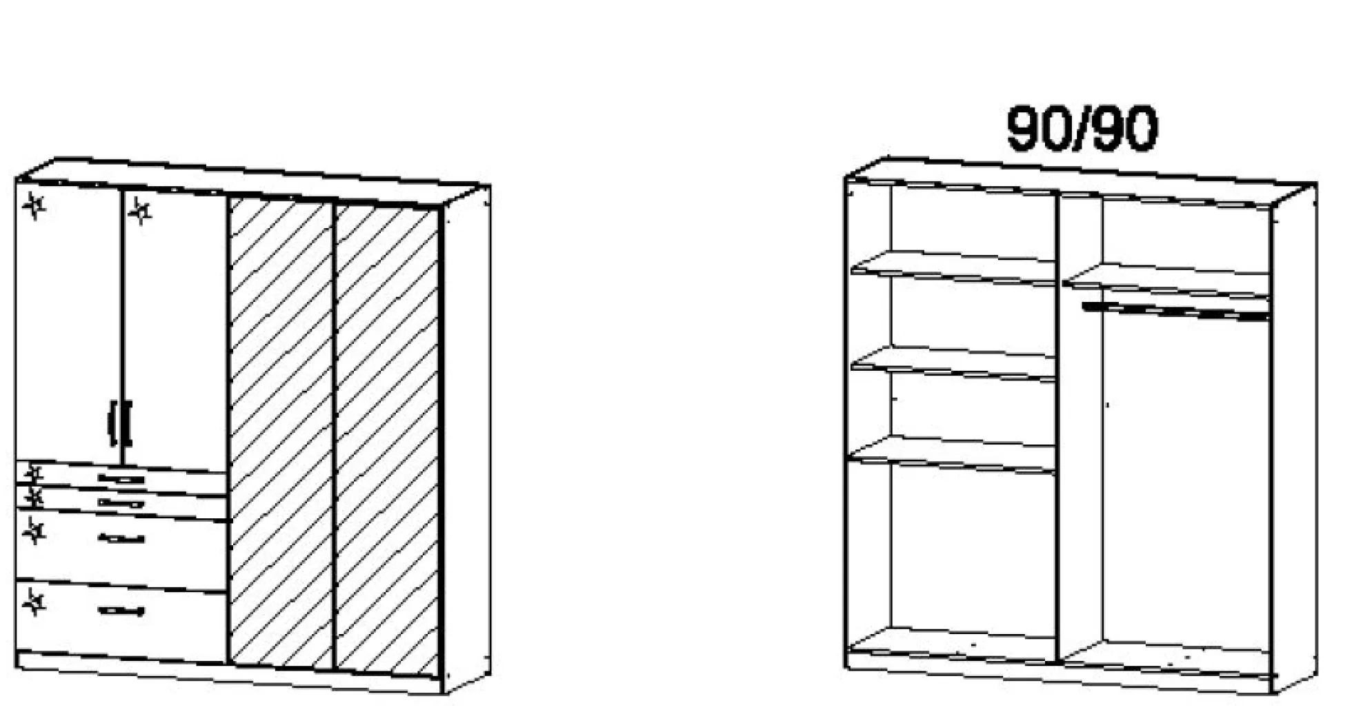 Drehtürenschrank HOMBURG