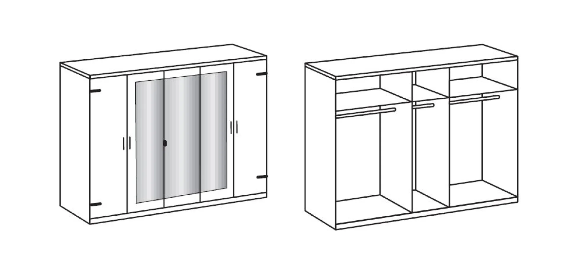 Drehtürenschrank STOCKHOLM