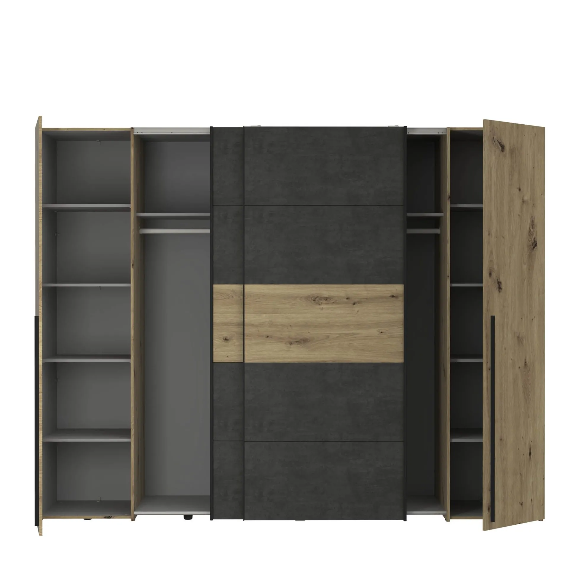 Dreh- und Schwebetürenschrank NARAGO