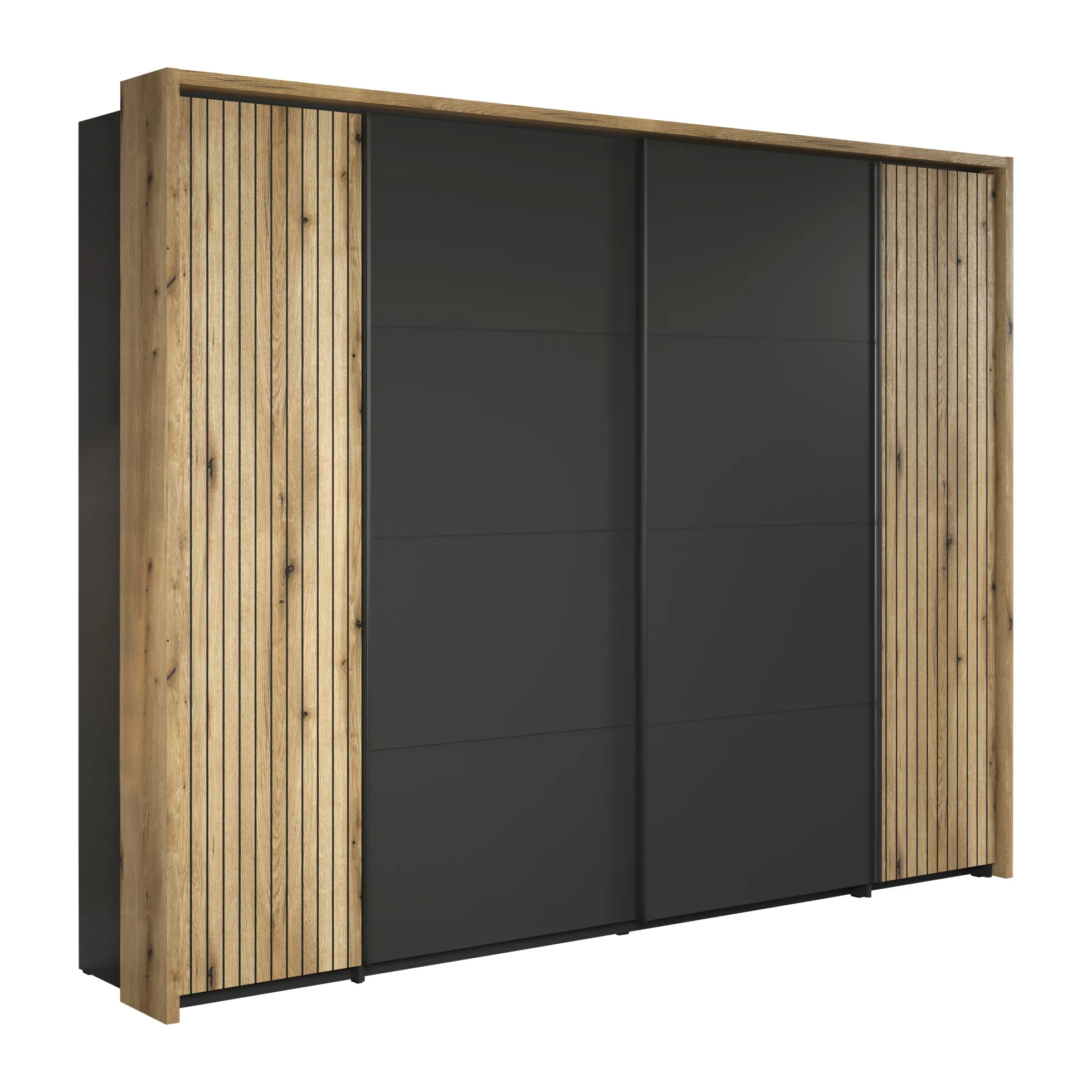 Dreh- und Schwebetürenschrank ESTEBAN