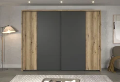 Dreh- und Schwebetürenschrank ESTEBAN