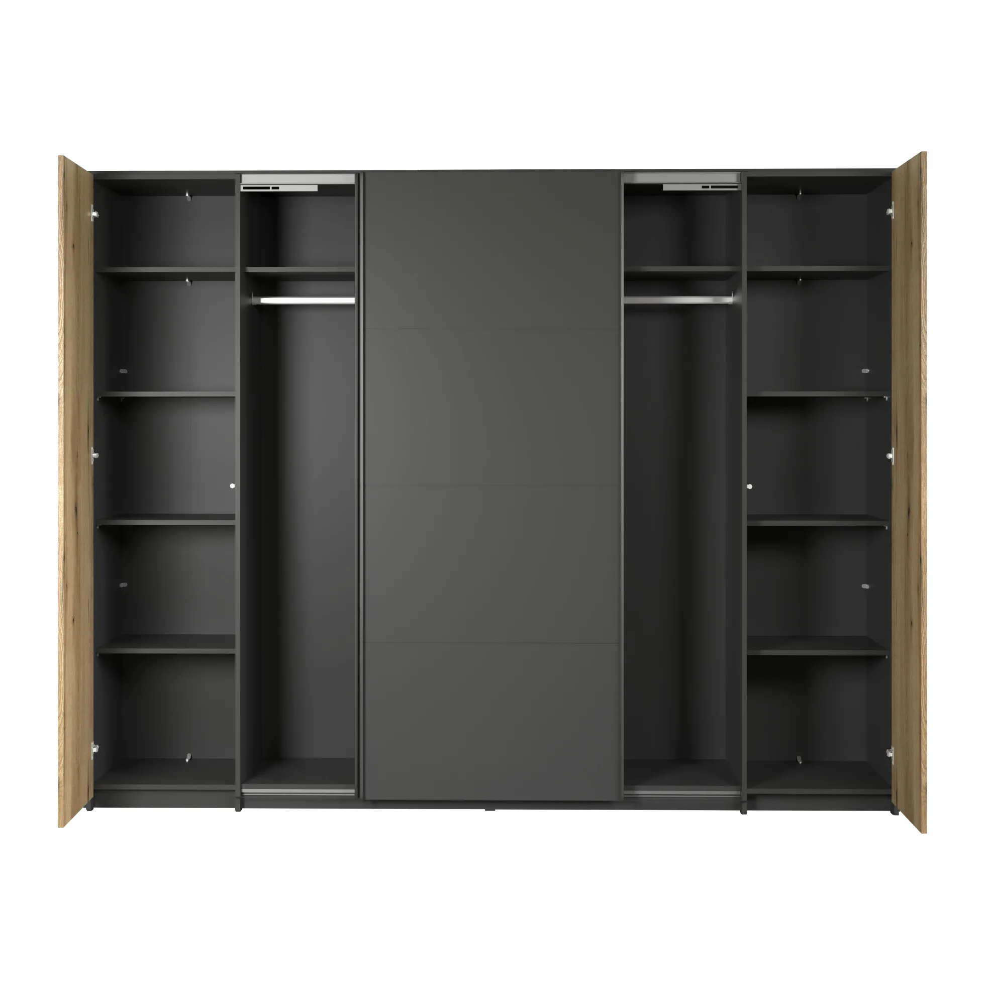 Dreh- und Schwebetürenschrank ESTEBAN