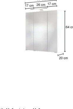 3D-Spiegelschrank 60 AREZZO