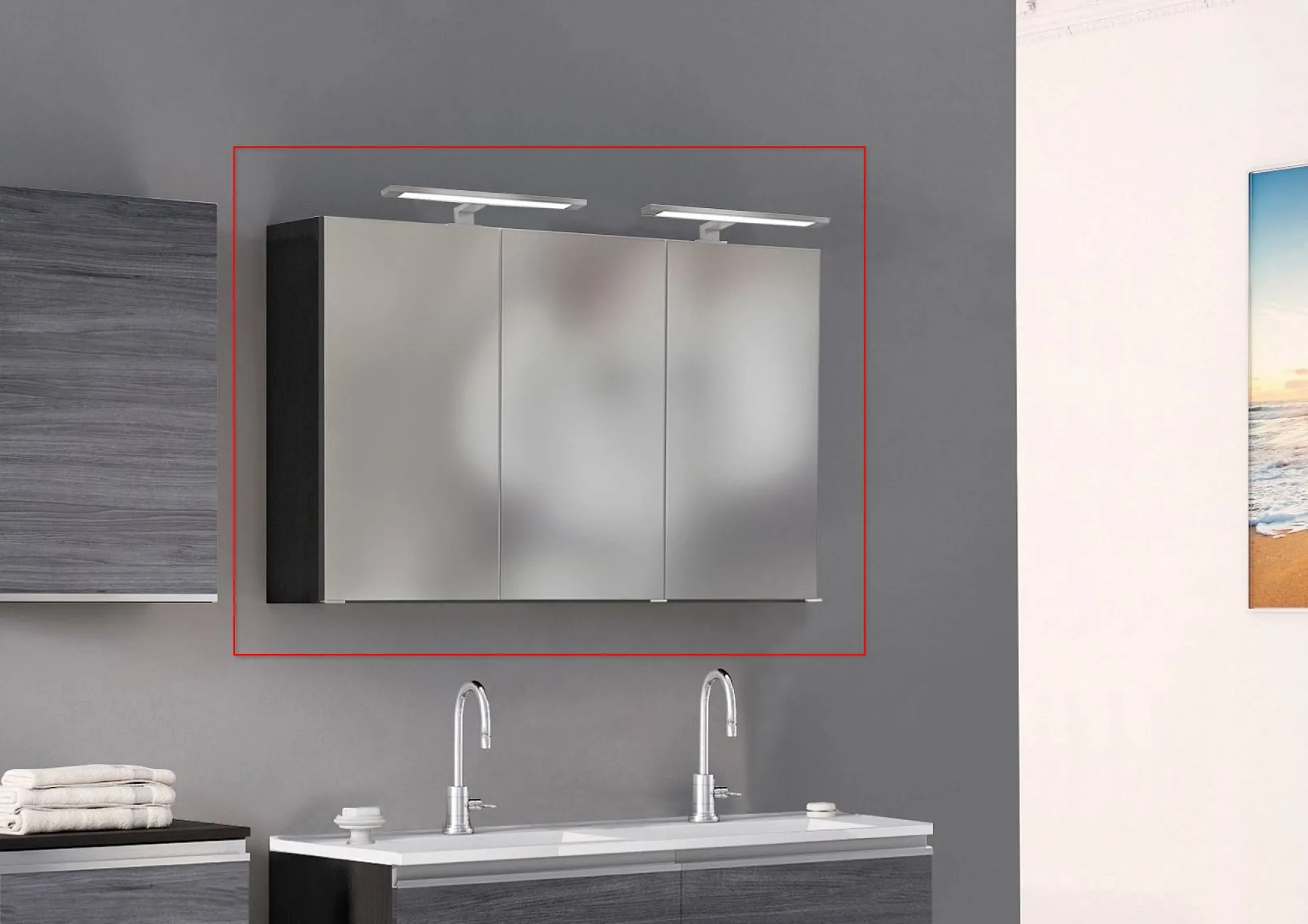 3D-Spiegelschrank 120 AREZZO