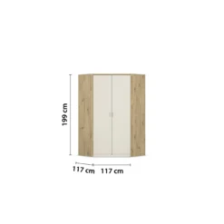 Eck-Kleiderschrank BREMEN-EXTRA