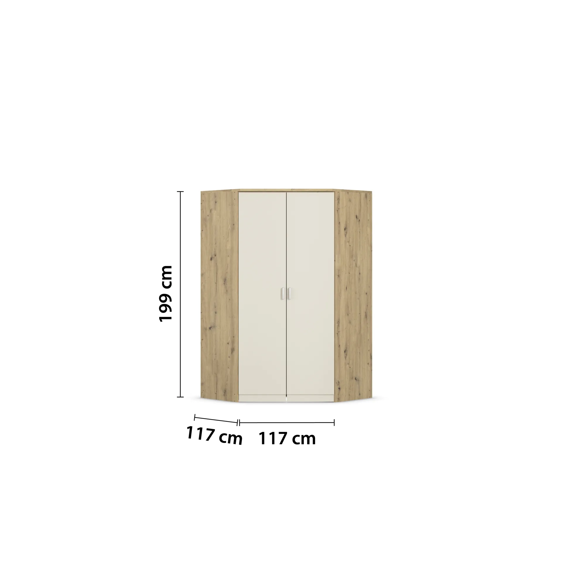 Eck-Kleiderschrank BREMEN-EXTRA