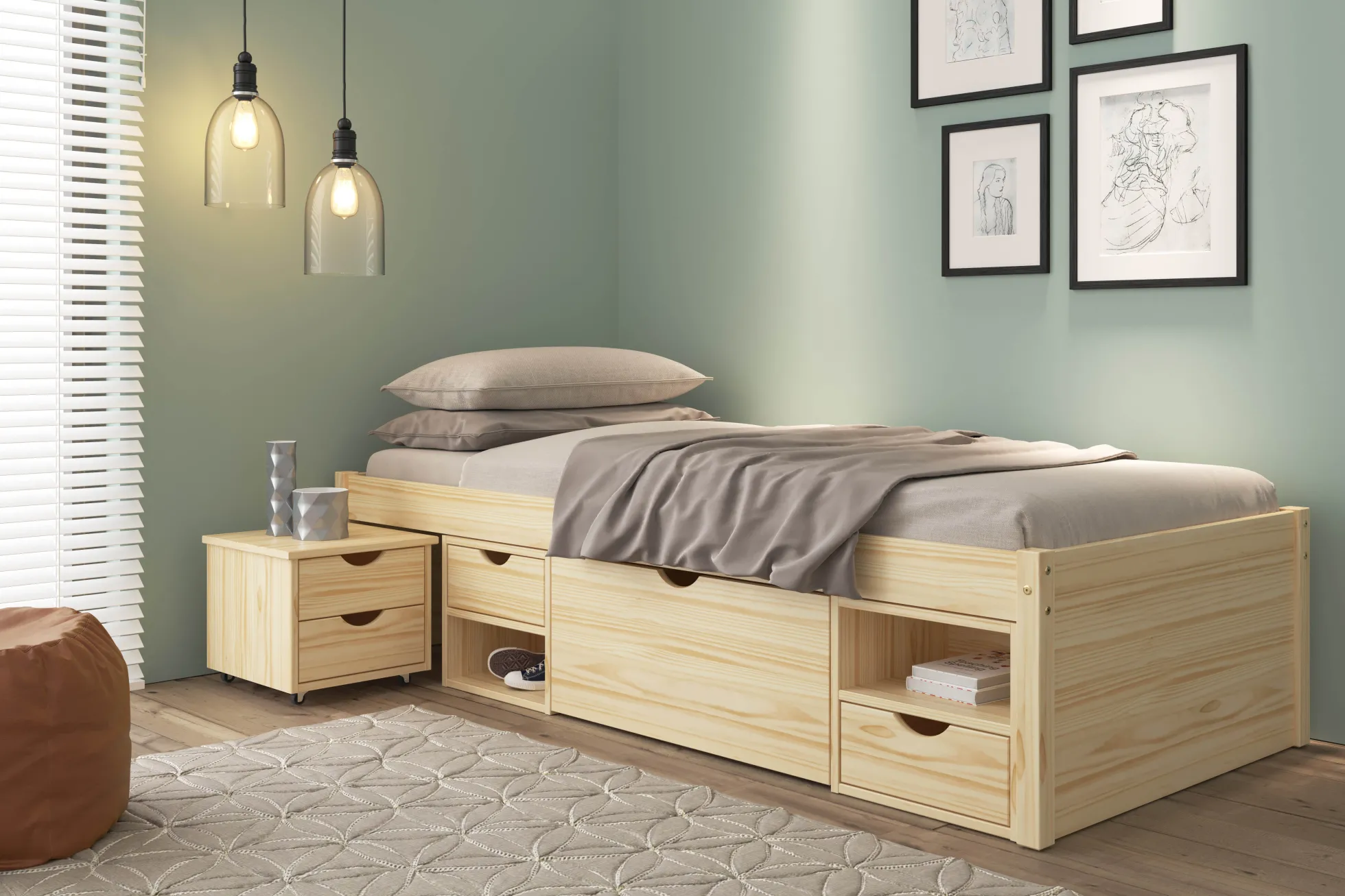 Funktionsbett CLAAS SINGLE 90x200cm