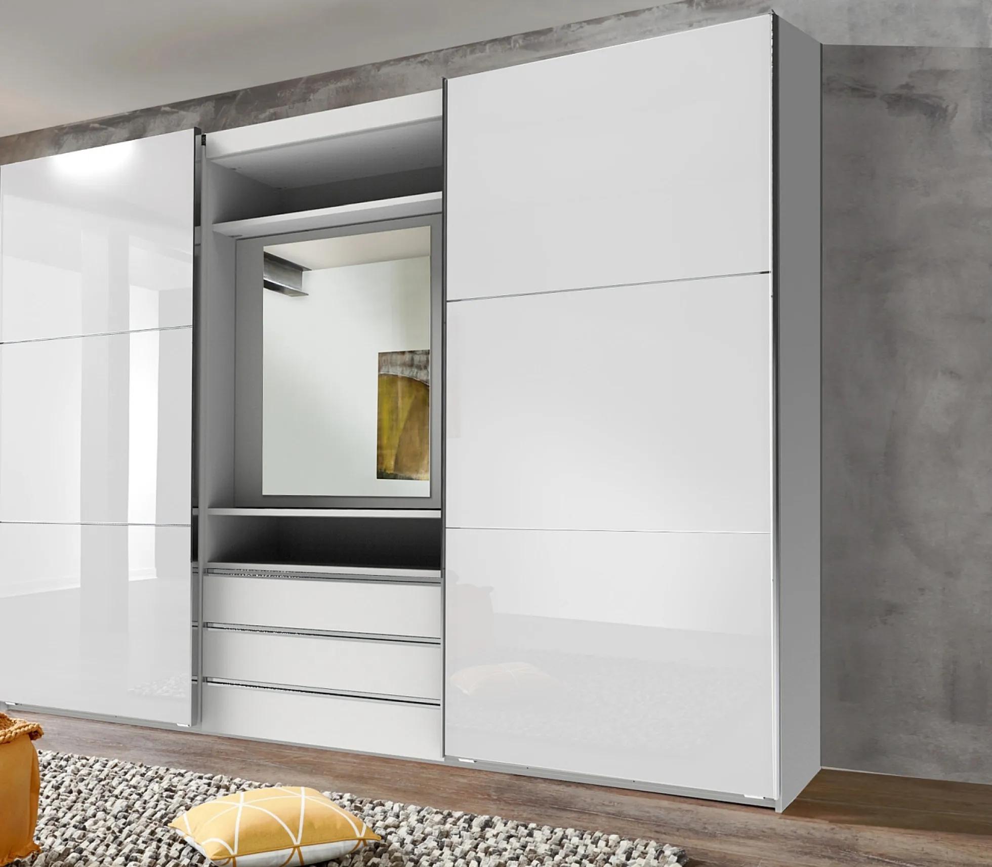 Funktions-Schwebetürenschrank MAGIC GLAS