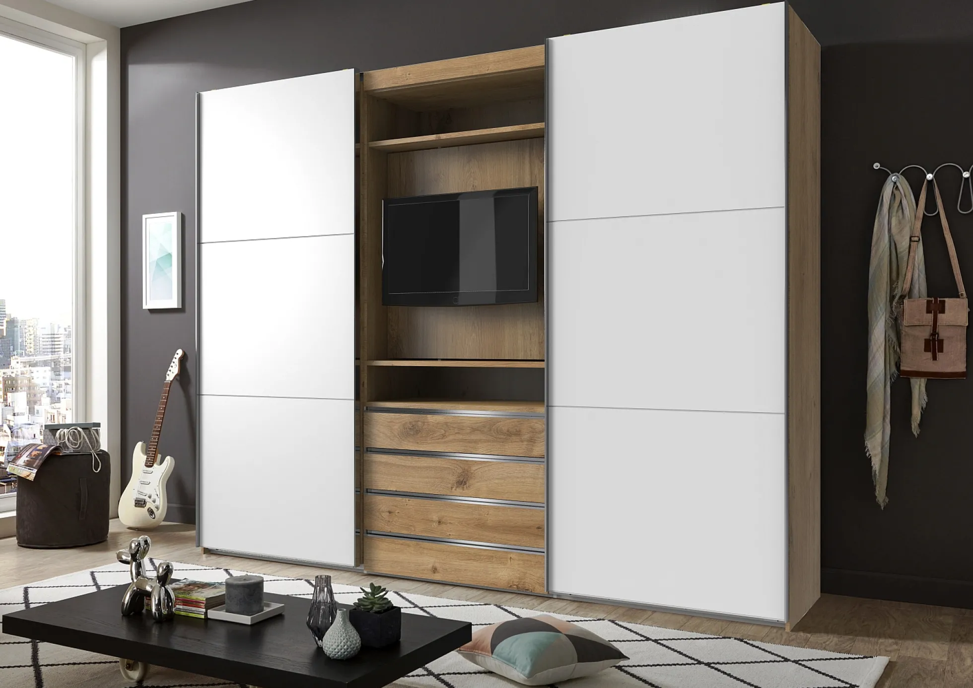Funktions-TV-Schwebetürenschrank MAGIC