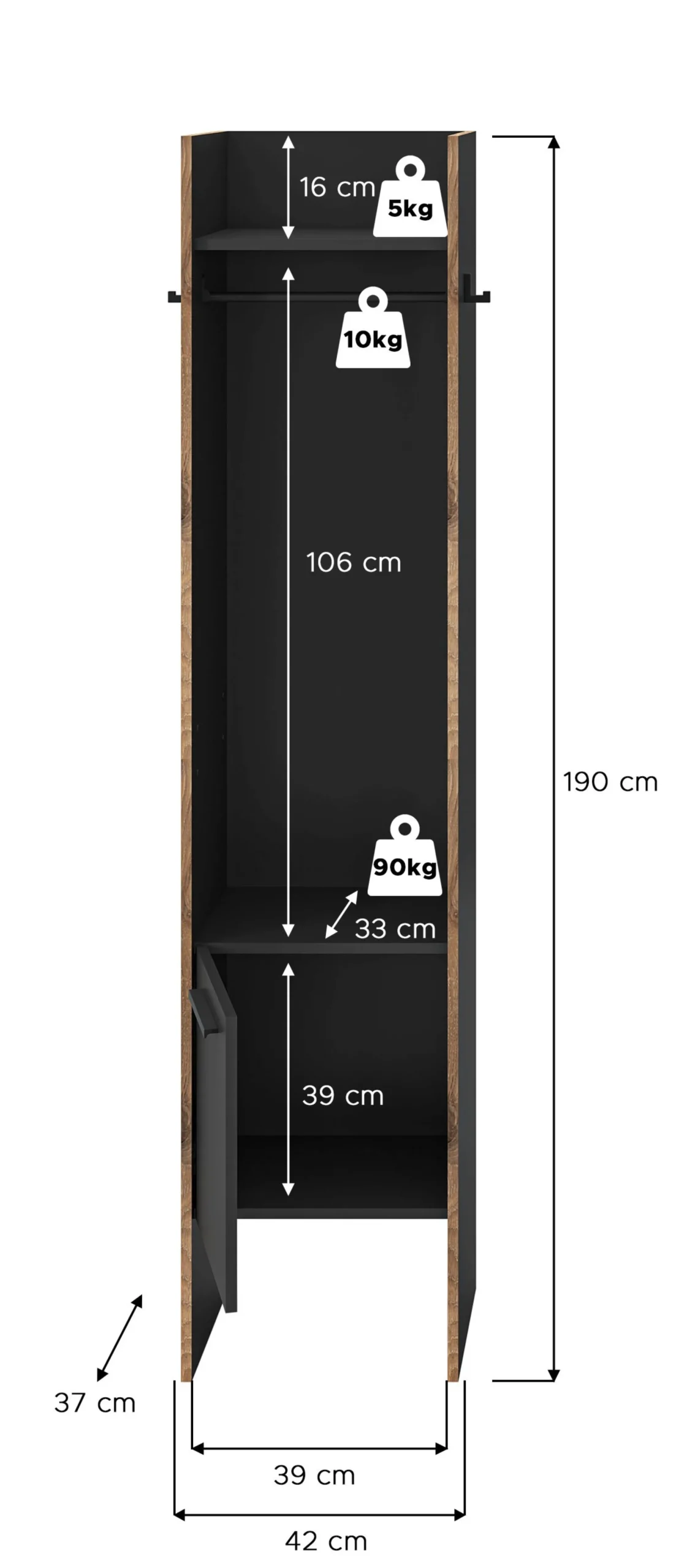 Garderobenschrank BUENO