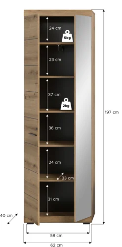 Garderobenschrank SEWULA
