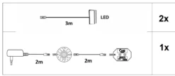 Glasbodenclips 2er-Set ADUA / SEBETA