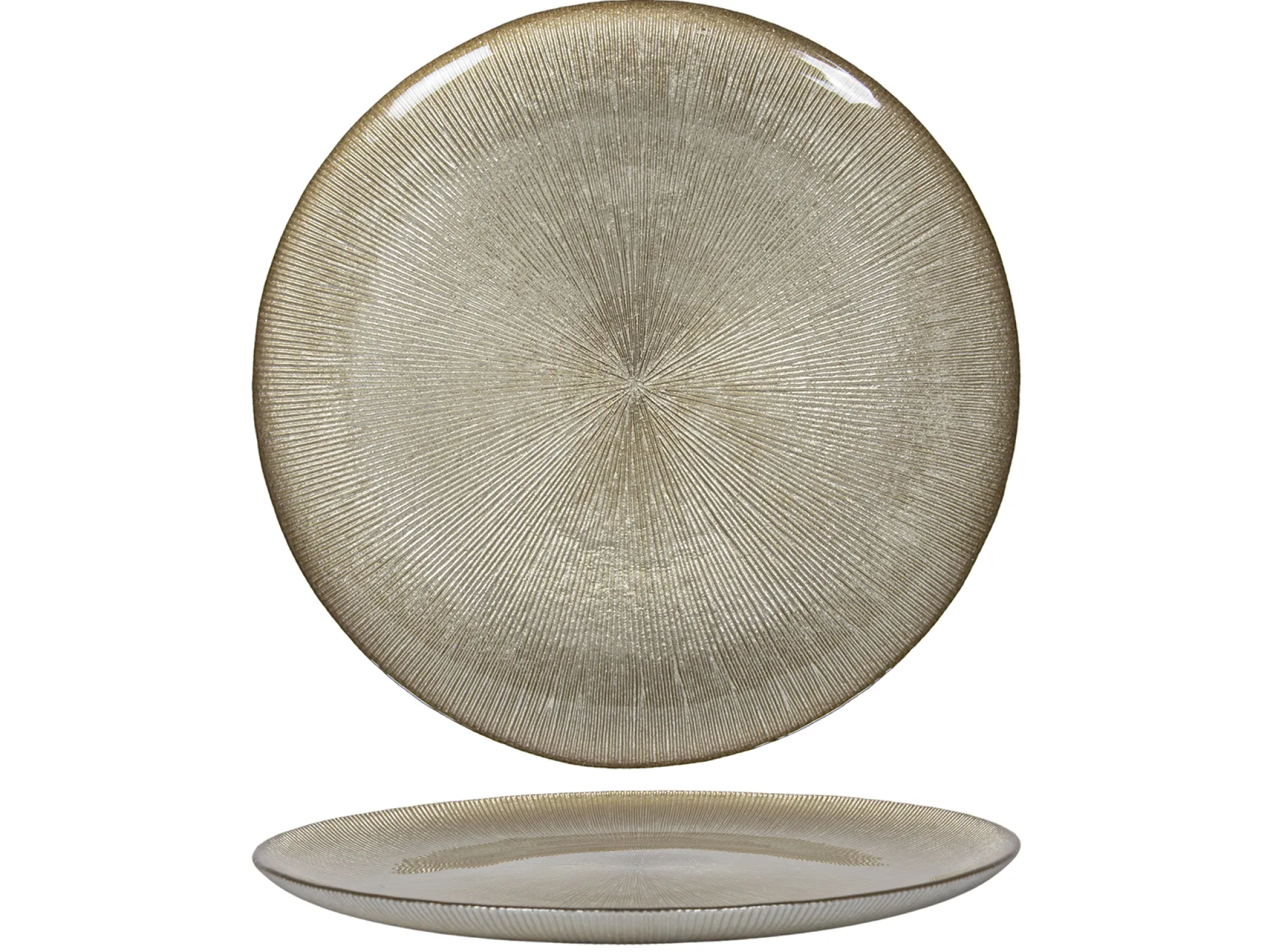 Glasteller gold LUXURY
