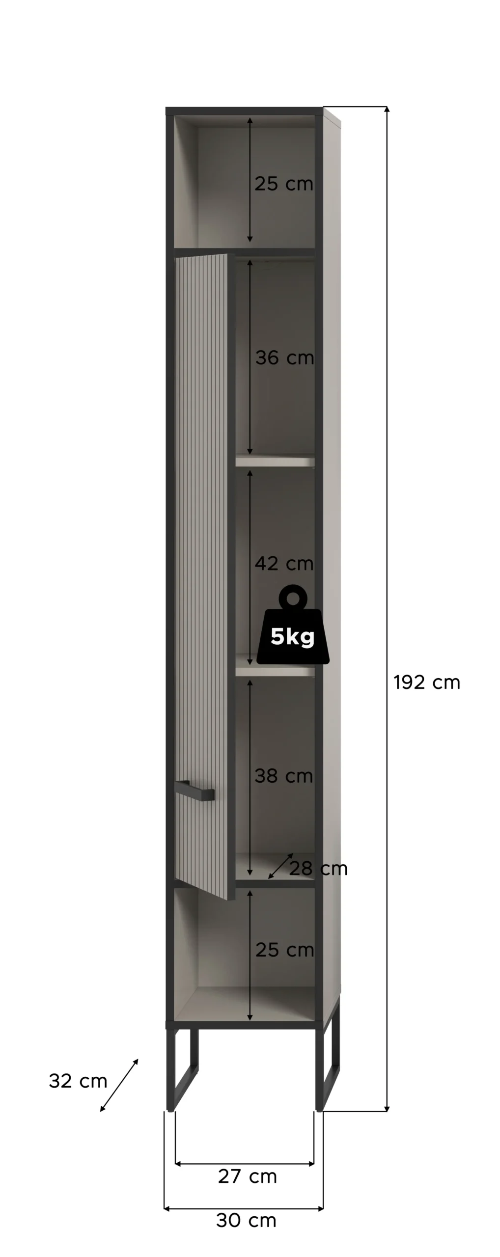 Hochschrank BAGNO